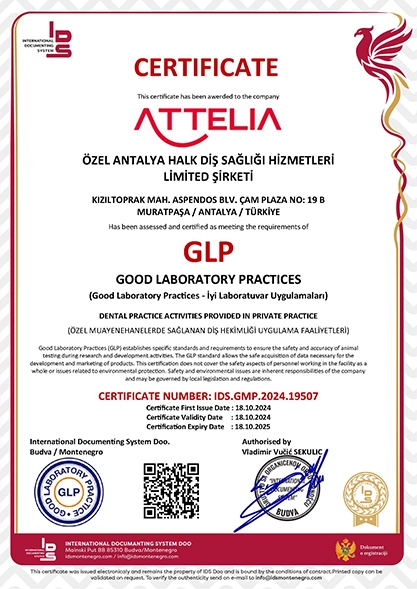 GLP Certificate