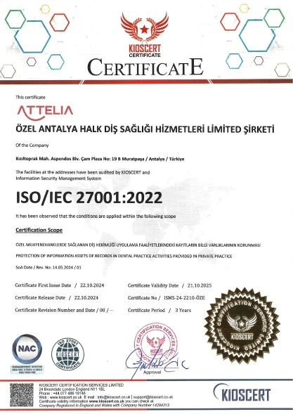 ISO/IEC 27001 Certificate